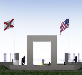 Central Florida Veterans Memorial - Front View